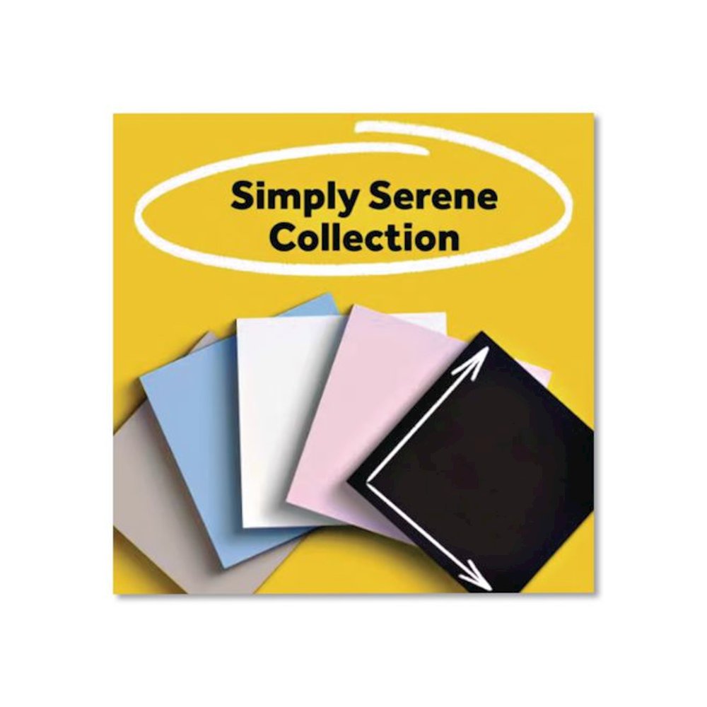 Pads in Simply Serene Colors, Note Ruled, 4 x 4, 90 Sheets/Pad, 4 Pads/Pack. Picture 2