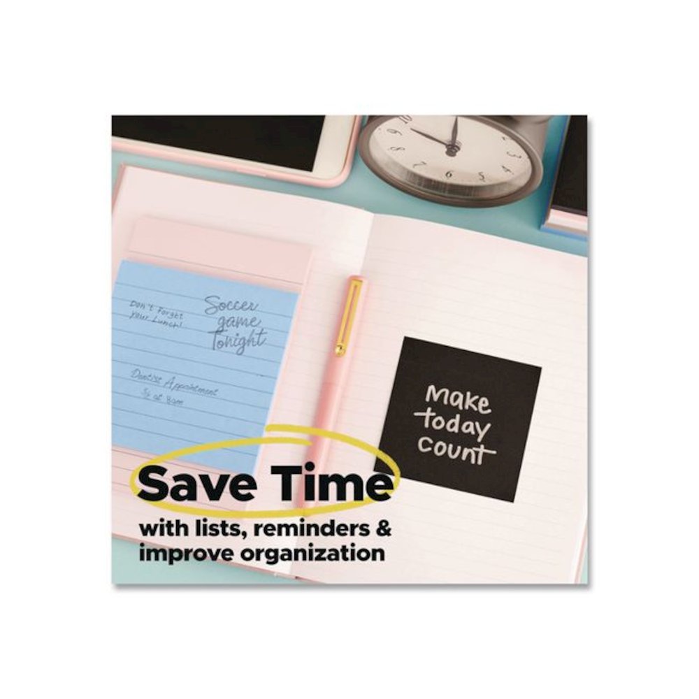 Pads in Simply Serene Colors, Note Ruled, 4 x 6, Assorted Colors, 90 Sheets/Pad, 3 Pads/Pack. Picture 4