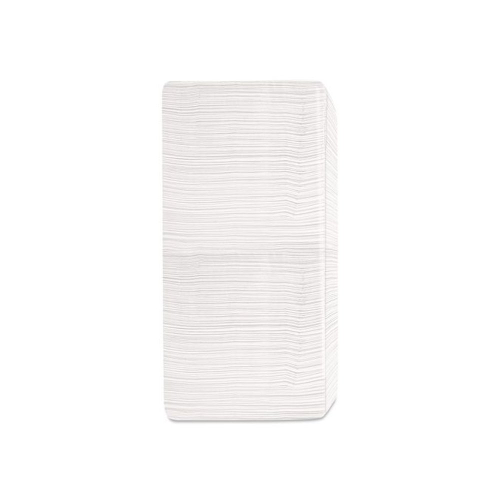 1/4-Fold Lunch Napkins, 1-Ply, 12 x 12, White, 500/Pack. Picture 4