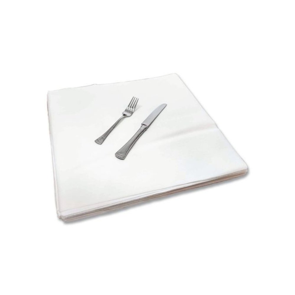 Valay Airlaid Flat Dinner Napkin, 1-Ply, 15.75 x 15.75, White, 100/Pack, 10 Packs/Carton. Picture 4