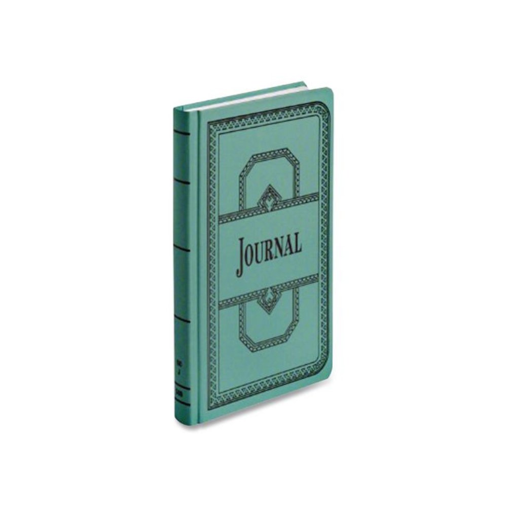 Account Journal, Journal-Style Rule, Blue Cover, 11.75 x 7.25 Sheets, 500 Sheets/Book. Picture 2