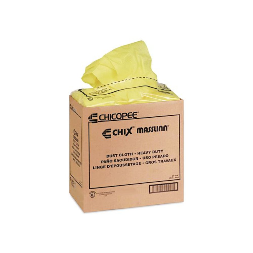 Masslinn Dust Cloths, 1-Ply, 24 x 24, Unscented, Yellow, 30/Bag, 5 Bags/Carton. Picture 2