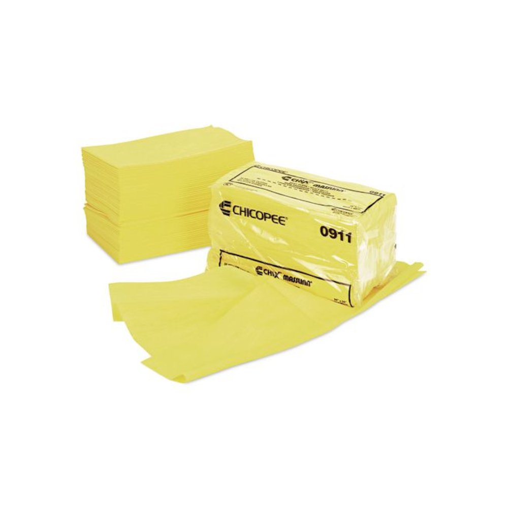 Masslinn Dust Cloths, 24 x 24, Yellow, 50/Bag, 2 Bags/Carton. Picture 3