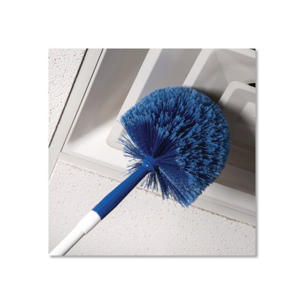 Flo-Pac Round Duster with Soft Flagged PVC Bristles, 7", Blue, Dozen. Picture 6