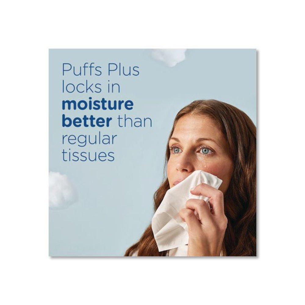 Plus Lotion Facial Tissue, 2-Ply, White, 124 Sheets/Box, 24 Boxes/Carton. Picture 5