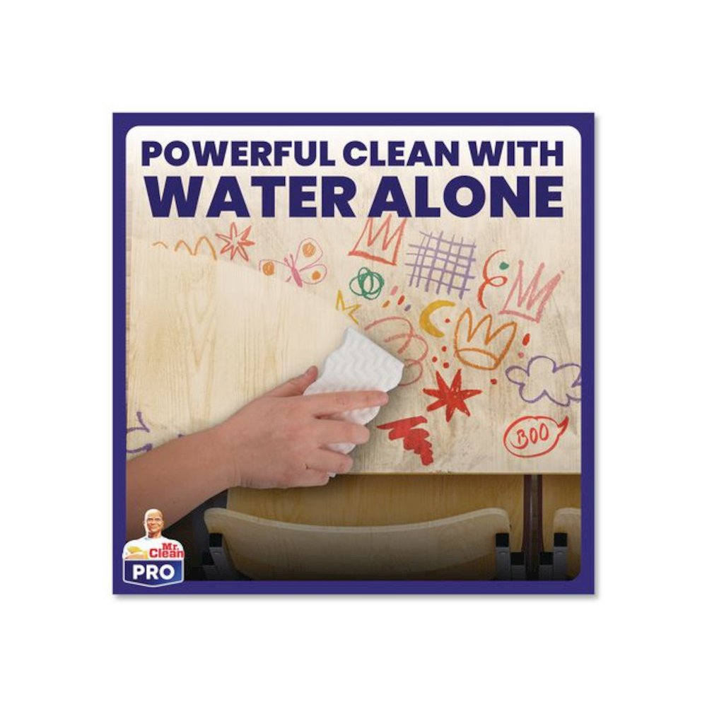 Magic Eraser Ultra Pro Multi-Purpose Cleaner, 4.72 x 1.38, 2.56" Thick, White, 26/Carton. Picture 5