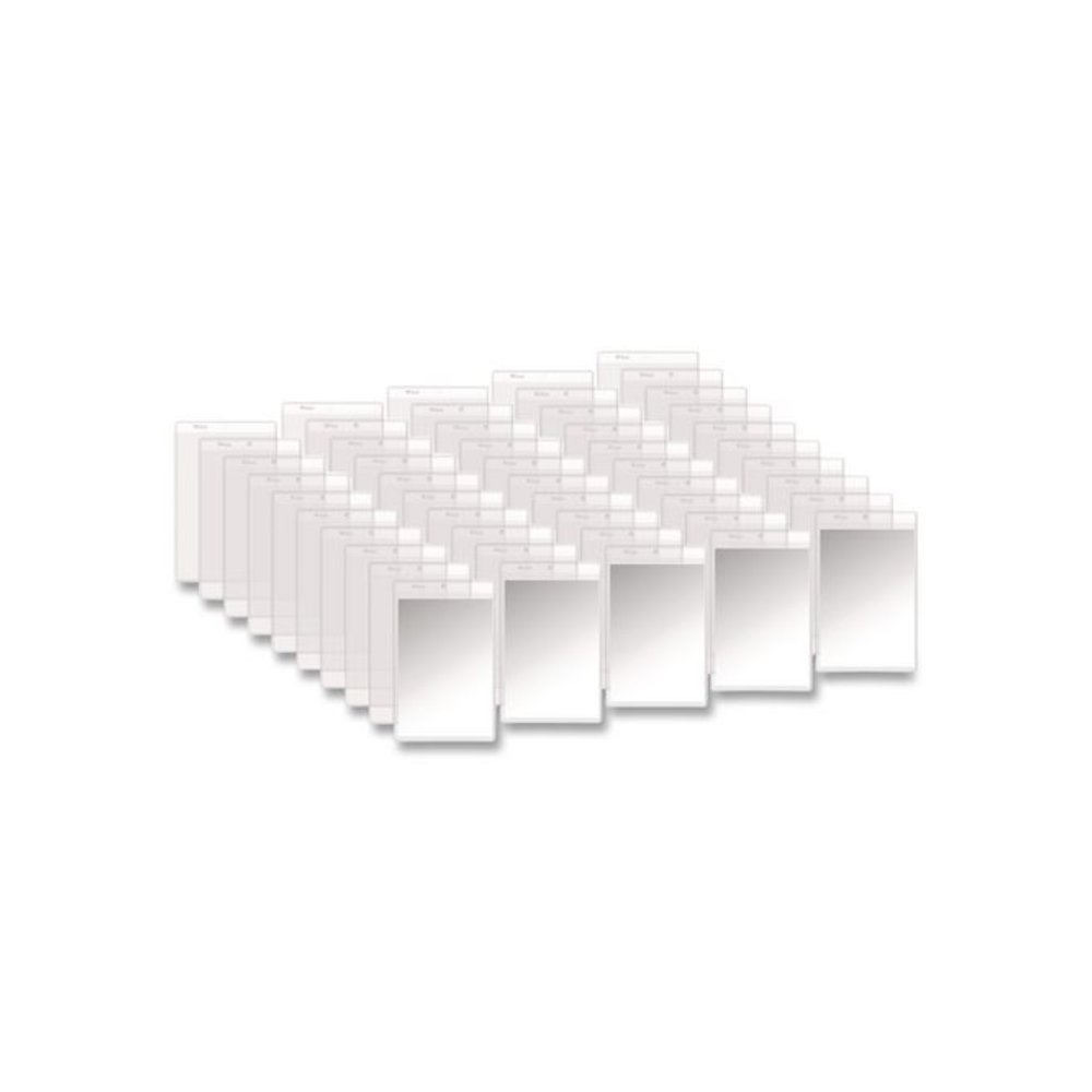 Clear Vinyl Shop Ticket Holders, Super Heavy-Duty, Top Load 5 x 8 Insert, Clear Front, 50/Box. Picture 1