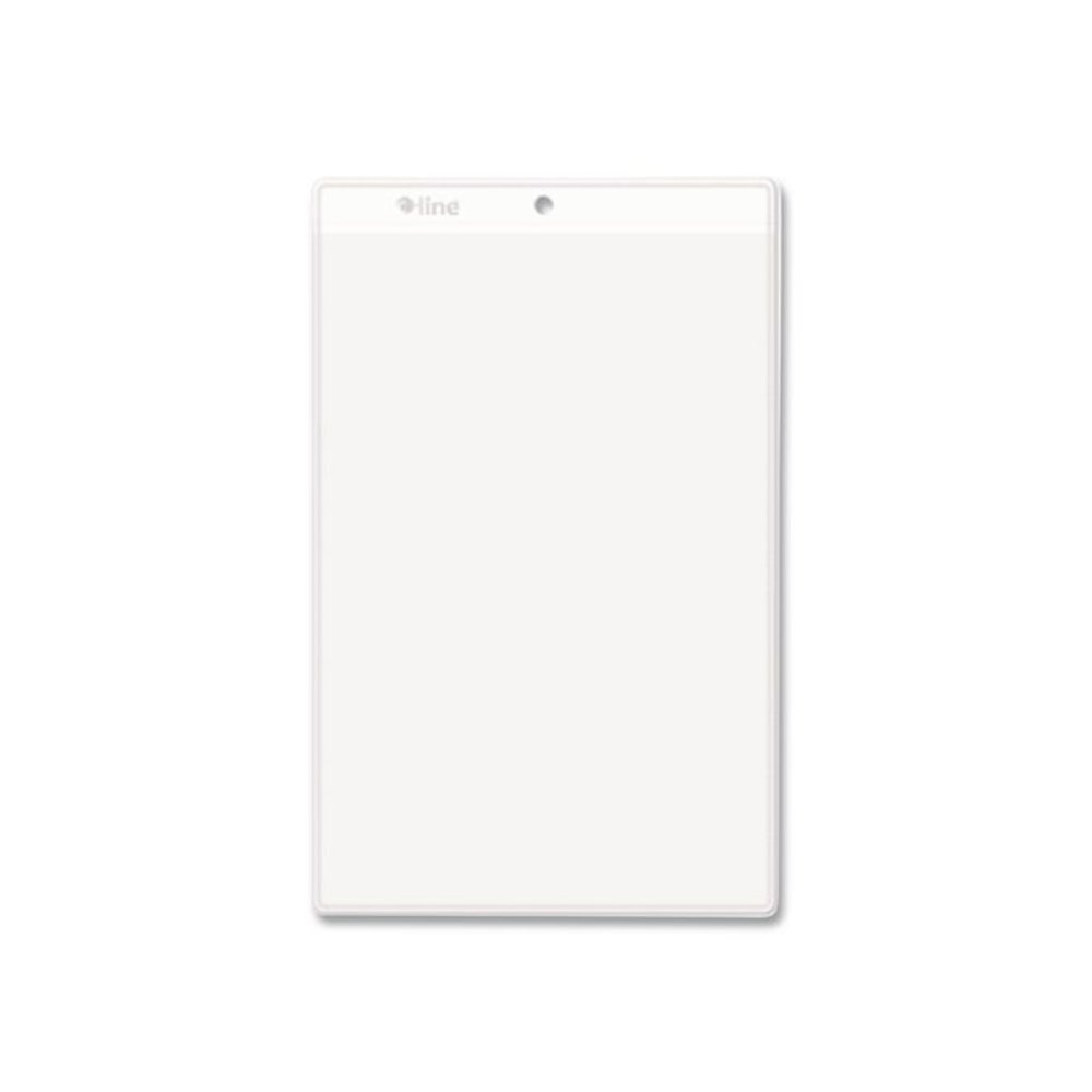 Clear Vinyl Shop Ticket Holders, Super Heavy-Duty, Top Load 5 x 8 Insert, Clear Front, 50/Box. Picture 8