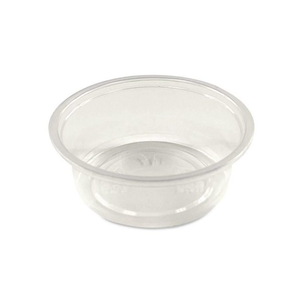 Portion Cups, 1.5 oz, Clear, 100/Pack, 25 Packs/Carton. Picture 1