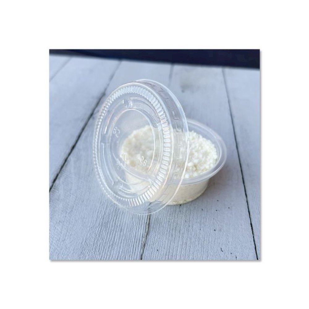 Portion Cup Lids, Fits 1.5 oz to 2 oz Portion Cups, Clear, 100/Pack, 25 Packs/Carton. Picture 4