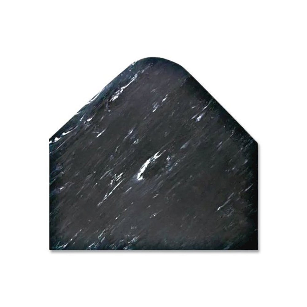 Cushion-Step Marbleized Rubber Mat, Rectangular, Black Smooth Surface, 36" x 60". Picture 2