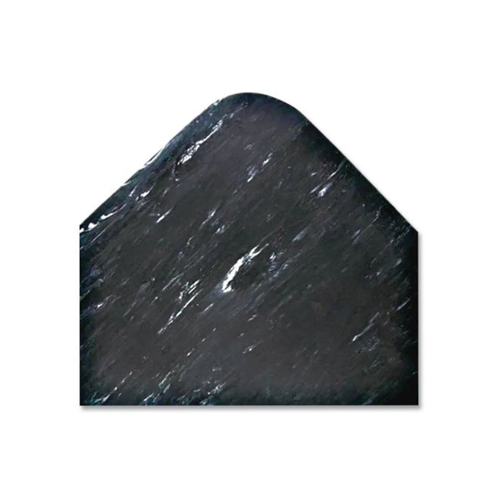 Cushion-Step Marbleized Rubber Mat, Rectangular, Black Smooth Surface, 36" x 72". Picture 2