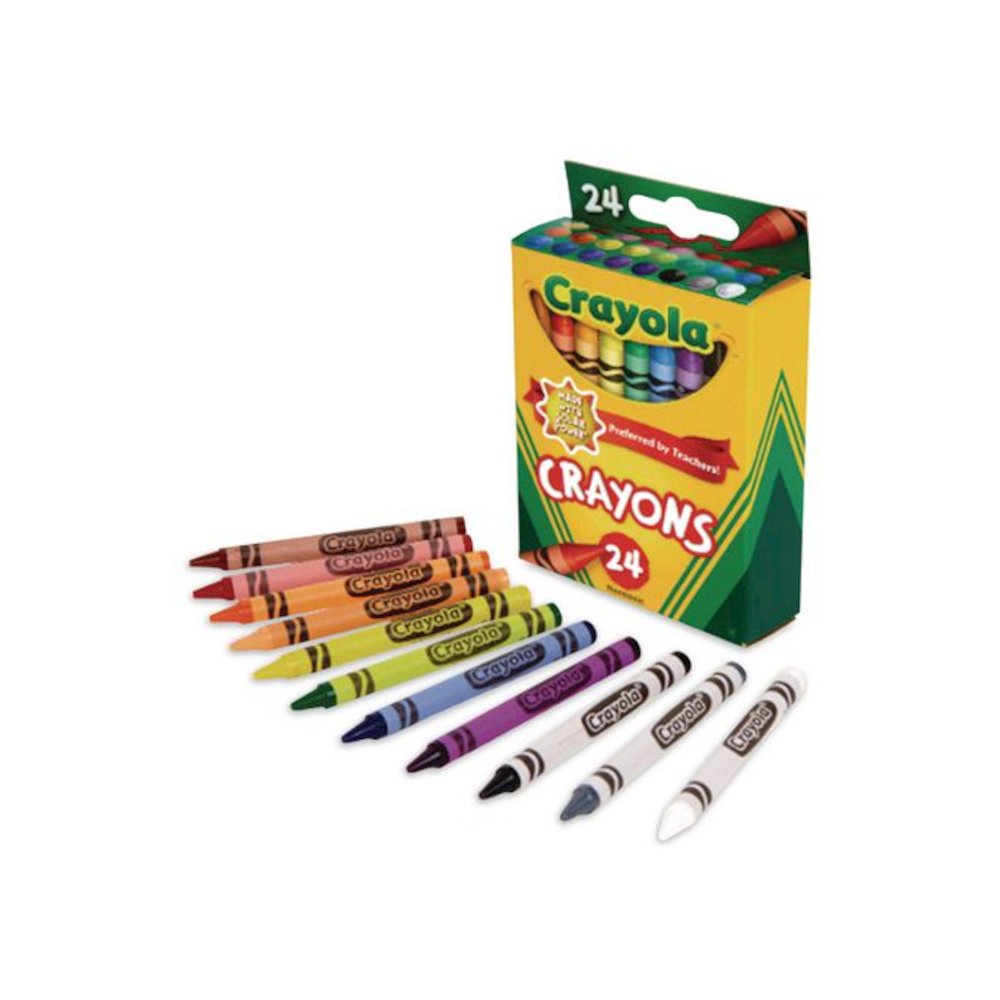 Classic Color Crayons, Regular Size, 24 Assorted Colors, 24/Pack, 24 Packs/Box. Picture 4