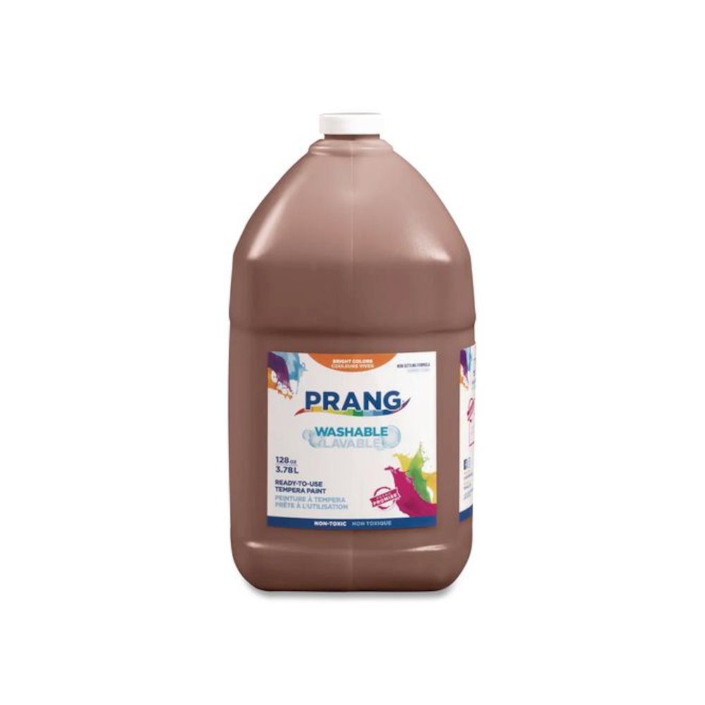 Washable Paint, Brown, 1 gal Bottle. Picture 1