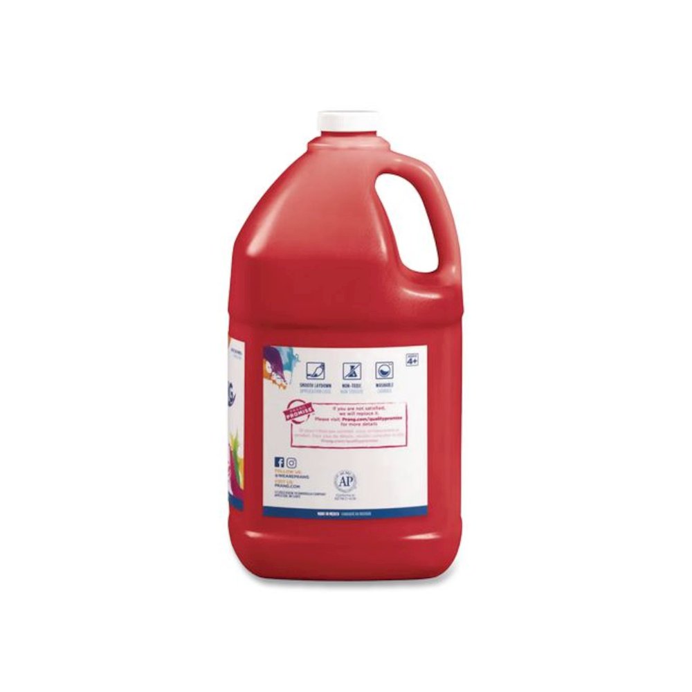 Washable Paint, Red, 1 gal Bottle. Picture 2