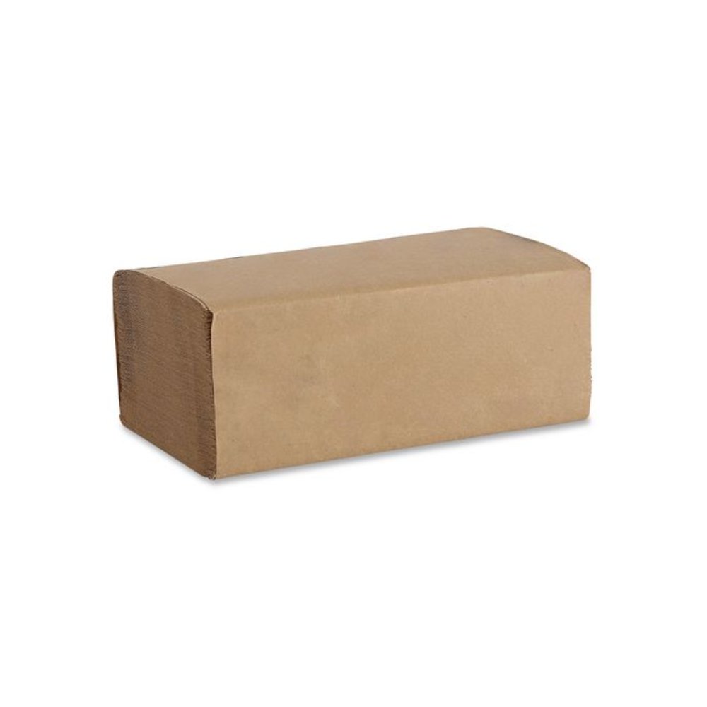 Folded Paper Towels, 1-Ply, 9 x 9.5, Kraft, 250/Pack, 16 Packs/Carton. Picture 3