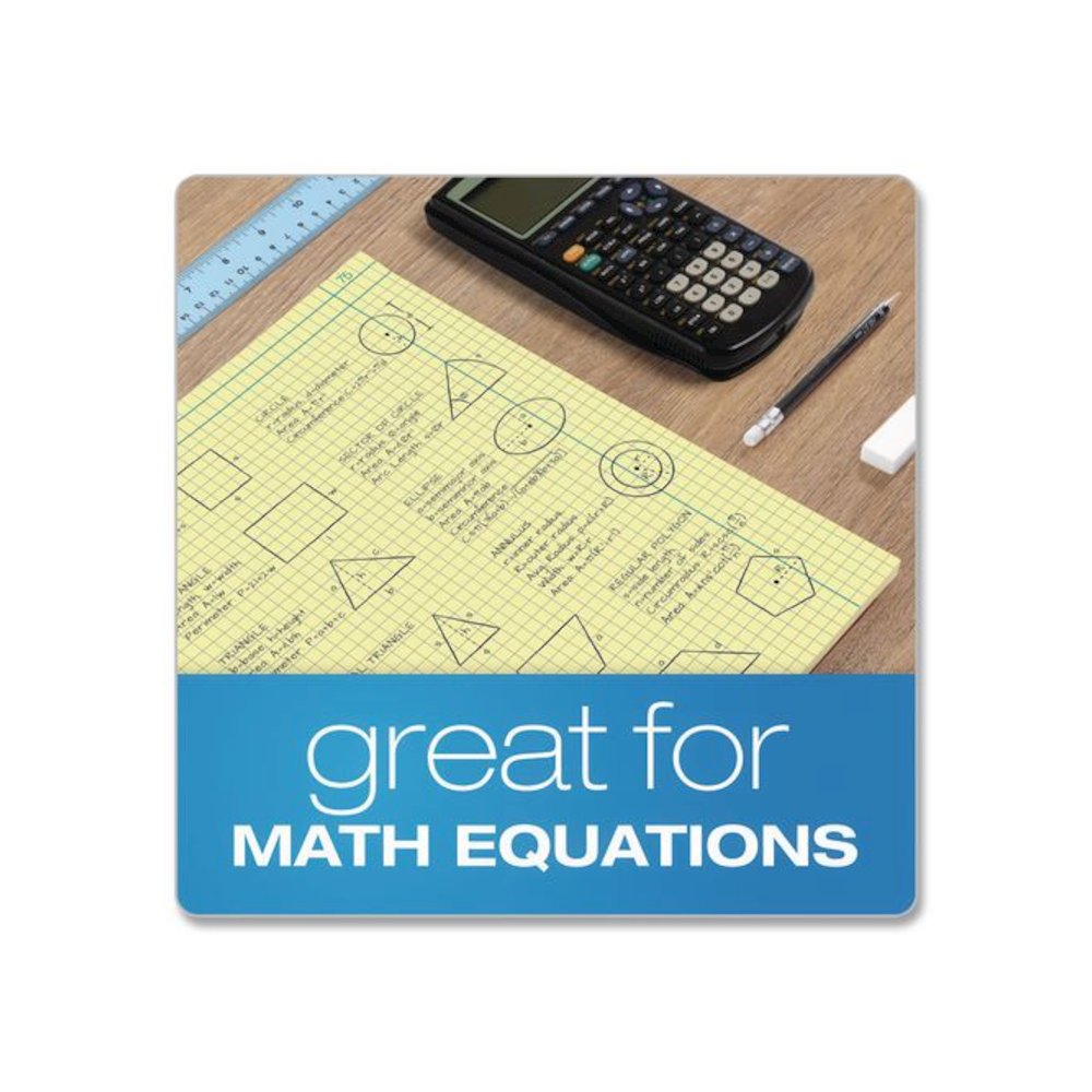 Computation Notebook, Quadrille Rule (4 sq/in), Red Cover, (75) 11.75 x 9.5 Sheets. Picture 8