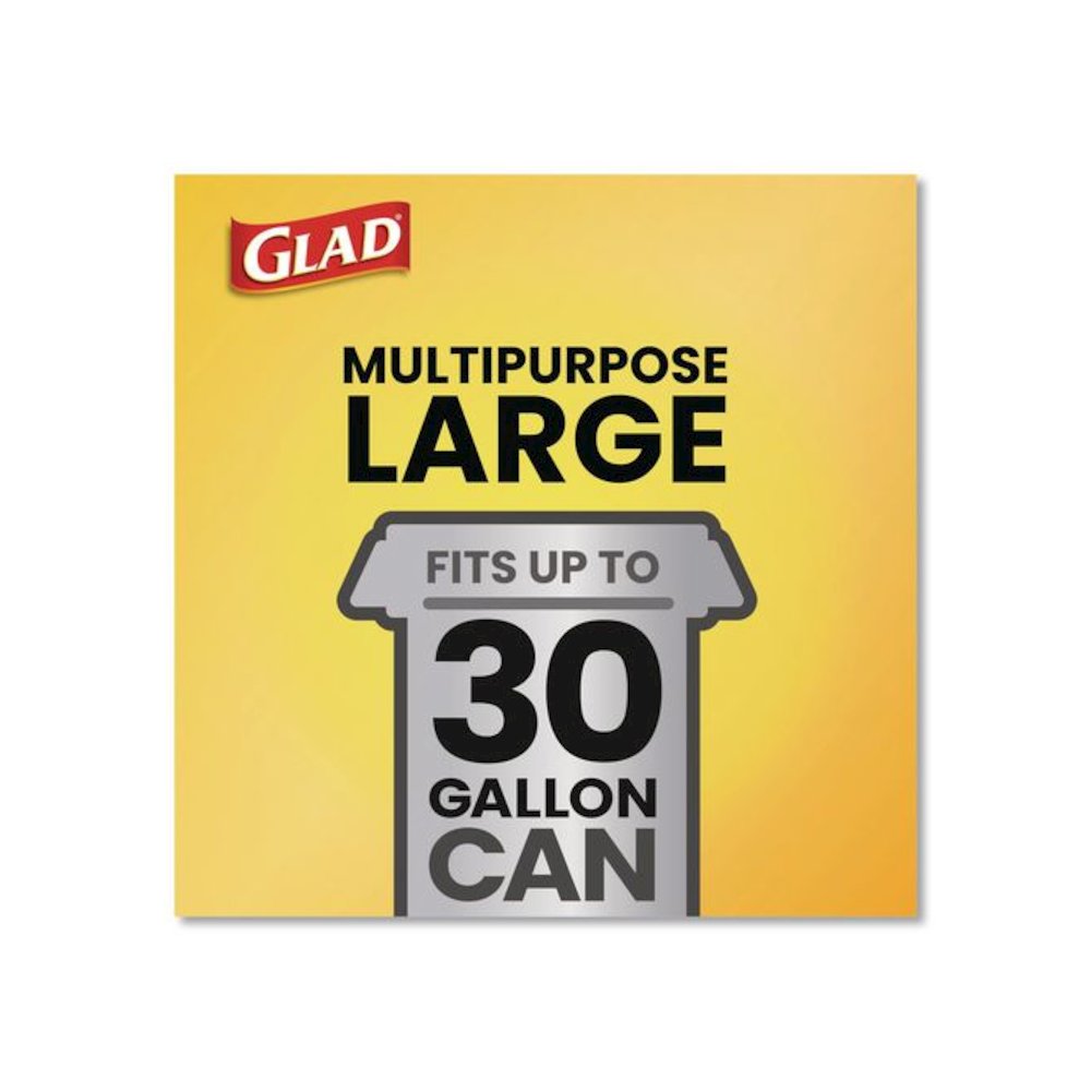 Large Quick-Tie Trash Bags, Tie-Flap, 30 gal, 0.81 mil, 30 x 33, Black, 10 Bags/Box, 12 Boxes/Carton. Picture 6