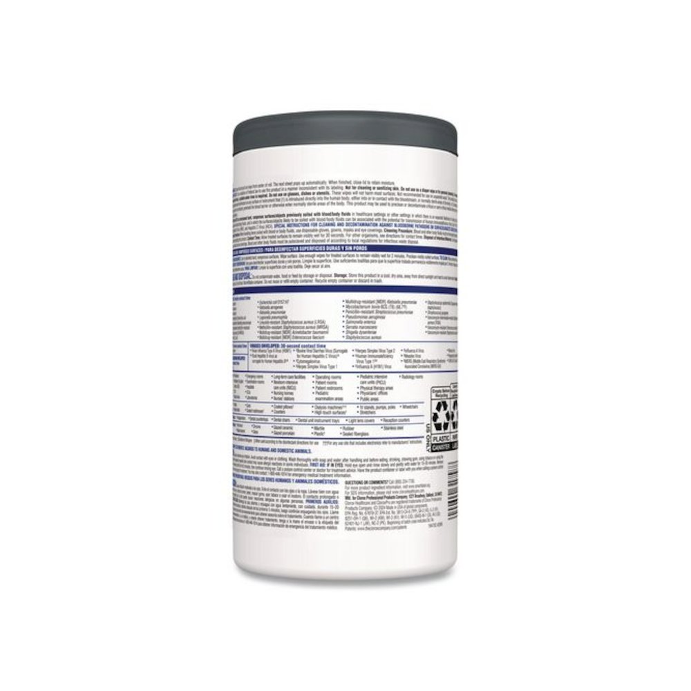 VersaSure Cleaner Disinfectant Wipes, 1-Ply, 6 x 5, Fragranced, White, 150/Canister, 6 Canisters/Carton. Picture 3
