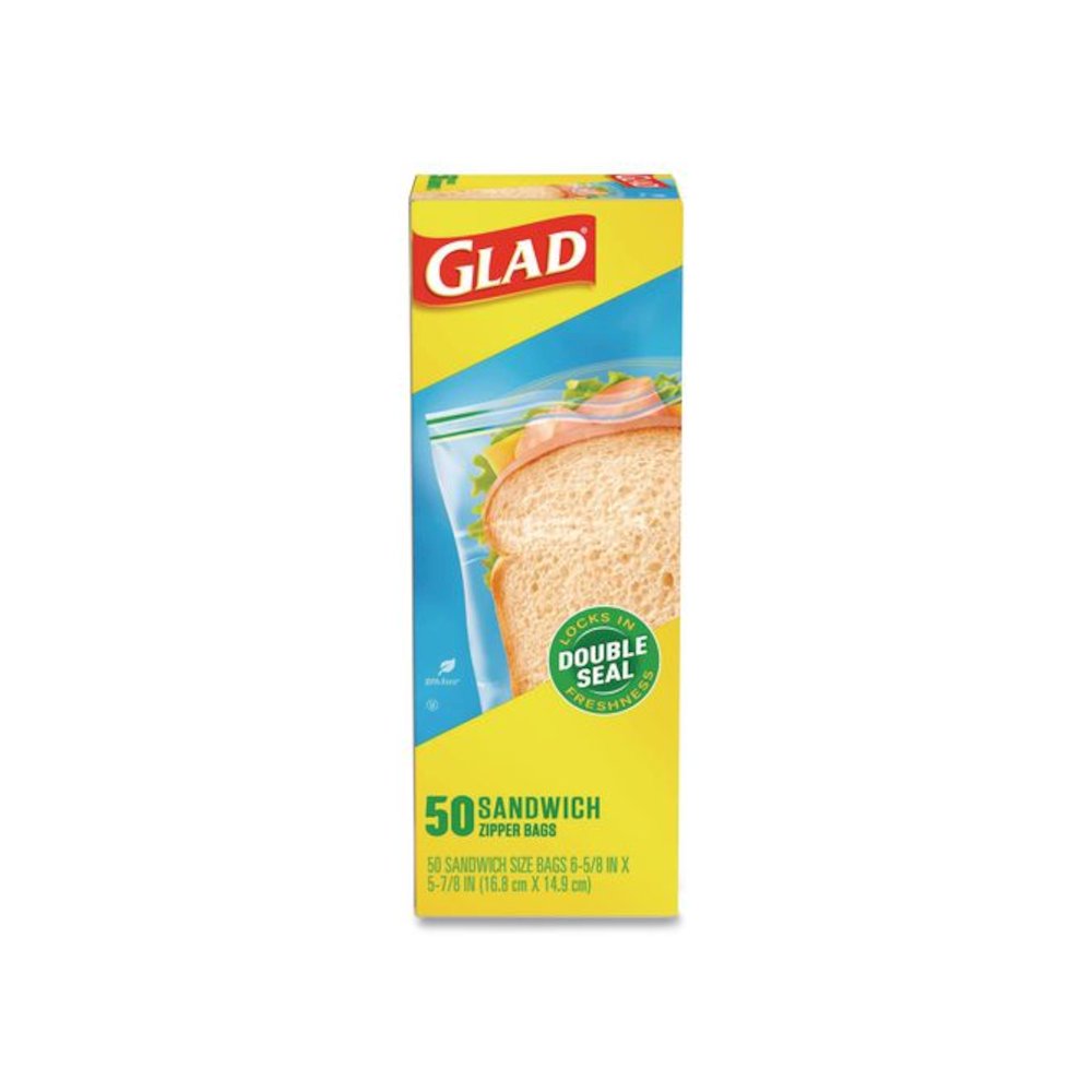 Zipper Food Storage Plastic Sandwich Bags, 6.63 x 5.88, Clear, 50 Bags/Box, 12 Boxes/Carton. Picture 7