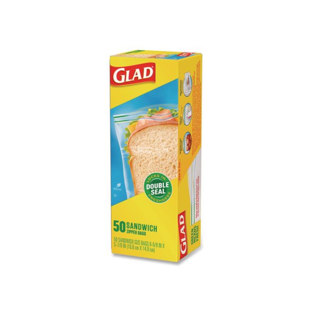 Zipper Food Storage Plastic Sandwich Bags, 6.63 x 5.88, Clear, 50 Bags/Box, 12 Boxes/Carton. Picture 9