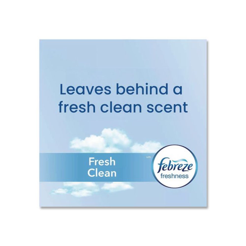 OdorShield Quick-Tie Small Trash Bags, Tie-Flap, 4 gal, Febreze Fresh Clean Scent, 8 x 18, White, 26 Bags/Box, 6 Boxes/Carton. Picture 4