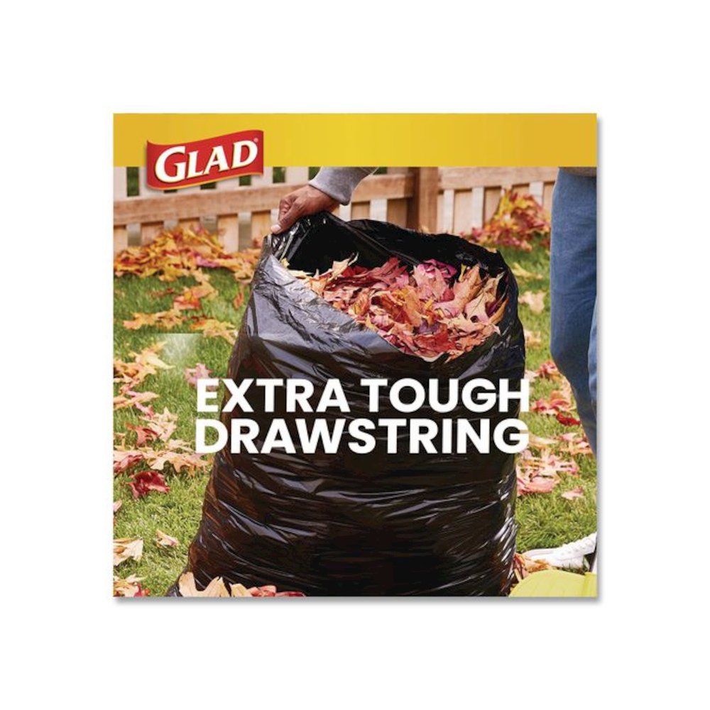 Guaranteed Strong Large Drawstring Trash Bags, Three-Ply, 30 gal, 1.05 mil, 30 x 33, Black, 28/Box. Picture 5