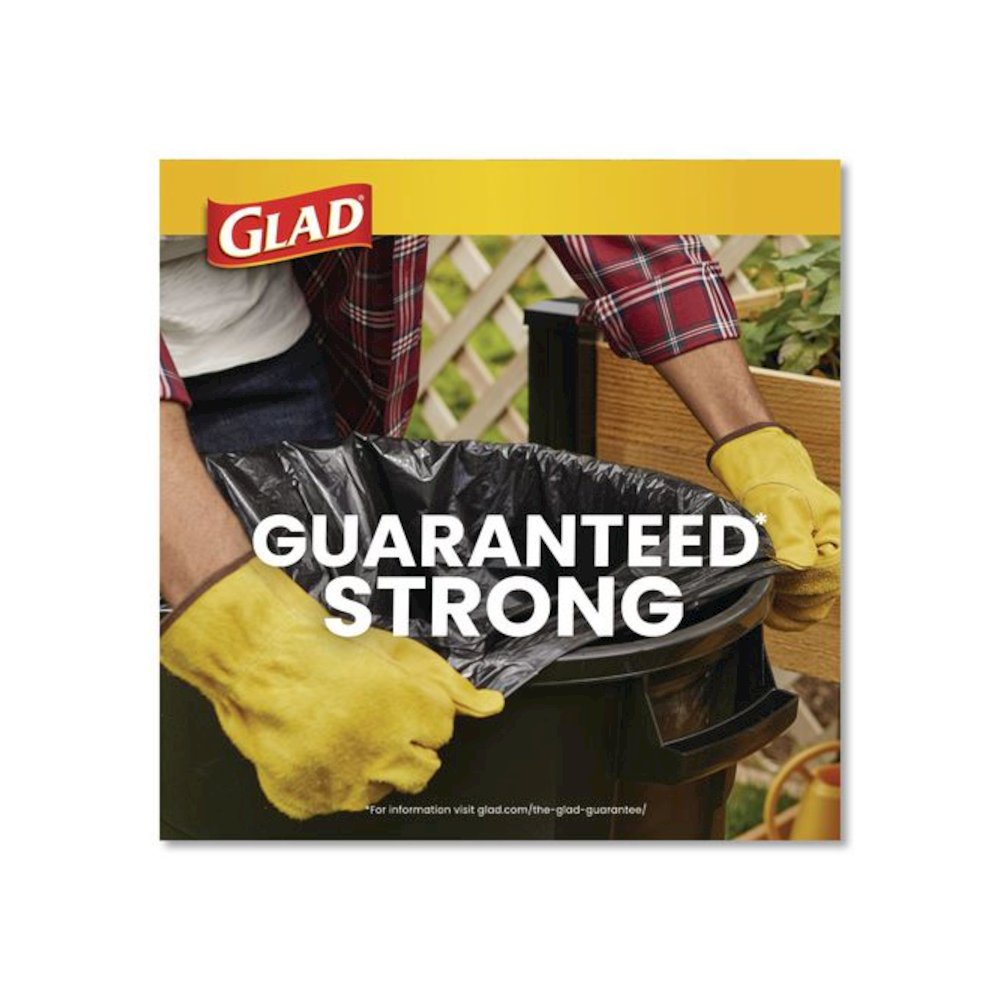 Guaranteed Strong Large Drawstring Trash Bags, Three-Ply, 30 gal, 1.05 mil, 30 x 33, Black, 28/Box. Picture 6
