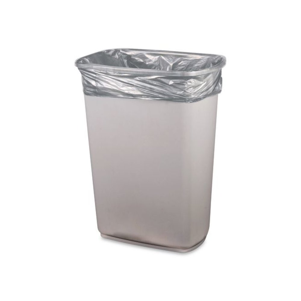 Right Sack Can Liners, 56 gal, 40.64 mic, 44" x 55", Gray, 100/Carton. Picture 4