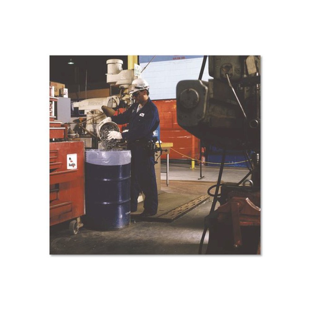 High-Density Waste Can Liners, 45 gal, 14 mic, 40" x 48", Natural, 25 Bags/Roll, 10 Rolls/Carton. Picture 5