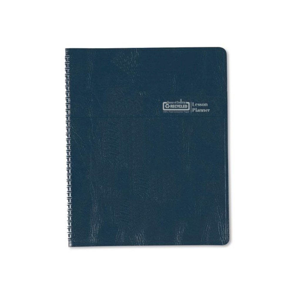 Recycled Lesson Plan Book, Weekly, 8 Classes, Blue Cover, 11 x 8.5 Sheets, 41-Week Span. Picture 5