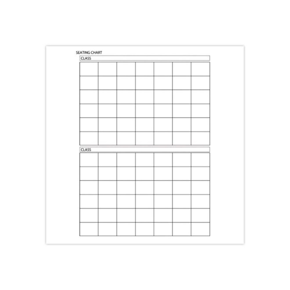 Recycled Class Record Book, 8 Classes, 35 Students, 9 to 10 Week Terms, 40-Week Span, Blue Cover, 11 x 8.5 Sheets. Picture 4