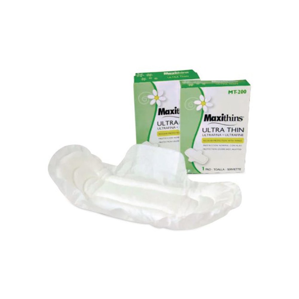 Maxithins Vended Ultra-Thin Pads, Size 4, Maxi Absorbency, 200/Carton. Picture 2