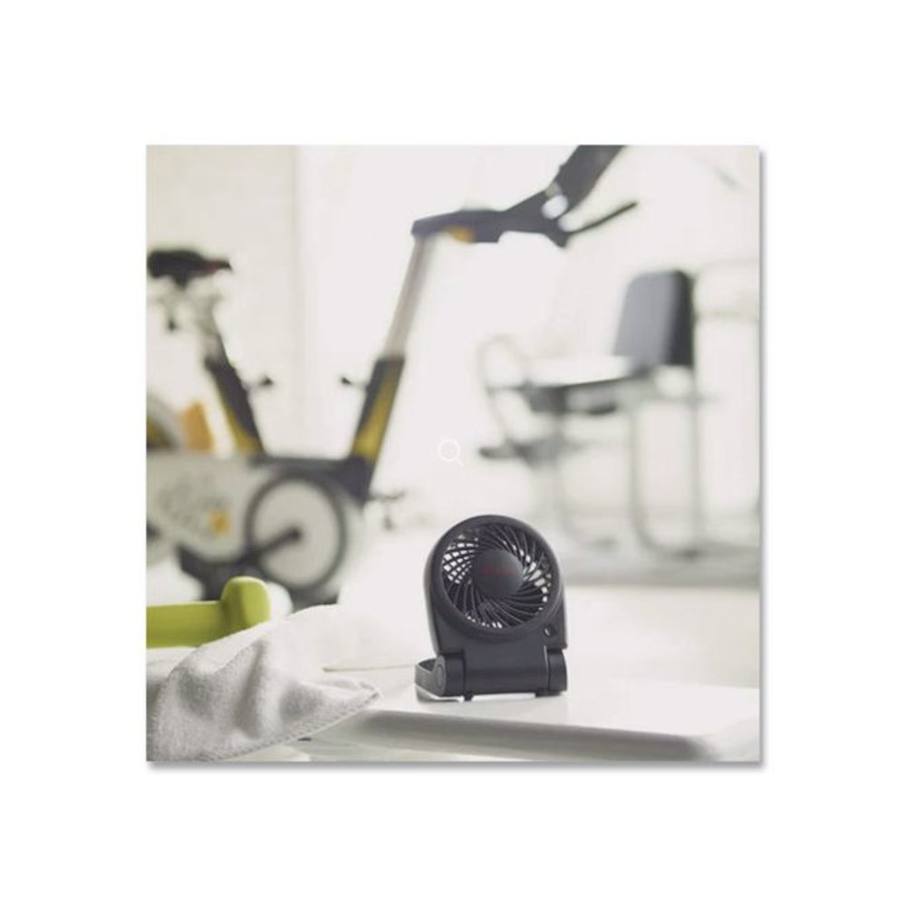 Turbo On The Go USB/Battery Powered Fan, 3", 1 Speed, Black. Picture 6