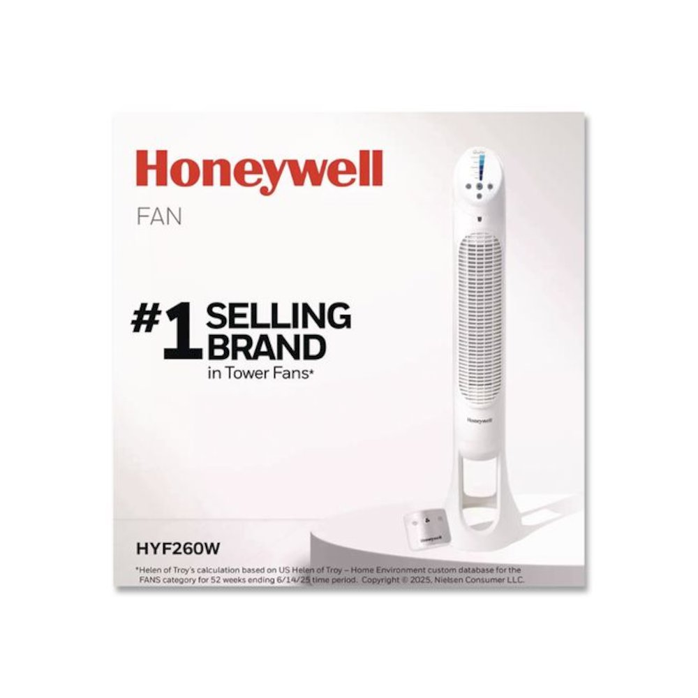 QuietSet Whole Room Tower Fan, 5 Speeds, White. Picture 4