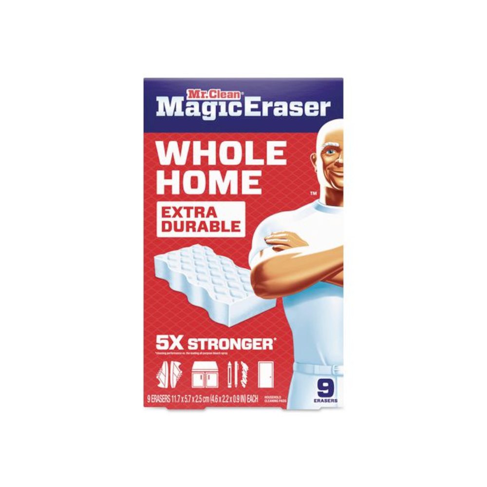 Magic Eraser, 4.6 x 0.9, 2.2" Thick, White, 9/Box, 2 Boxes/Carton. Picture 2