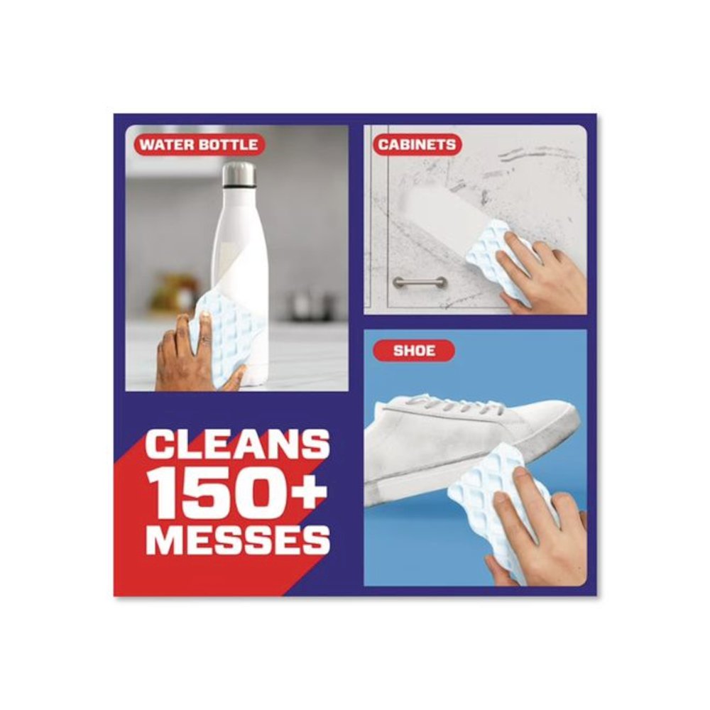 Magic Eraser, 4.6 x 0.9, 2.2" Thick, White, 9/Box, 2 Boxes/Carton. Picture 3