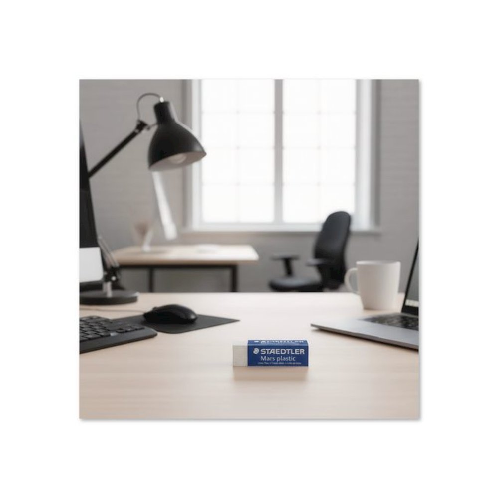 Mars Eraser, For Pencil/Ink Marks, Rectangular Block, Large, White, 20/Box. Picture 4