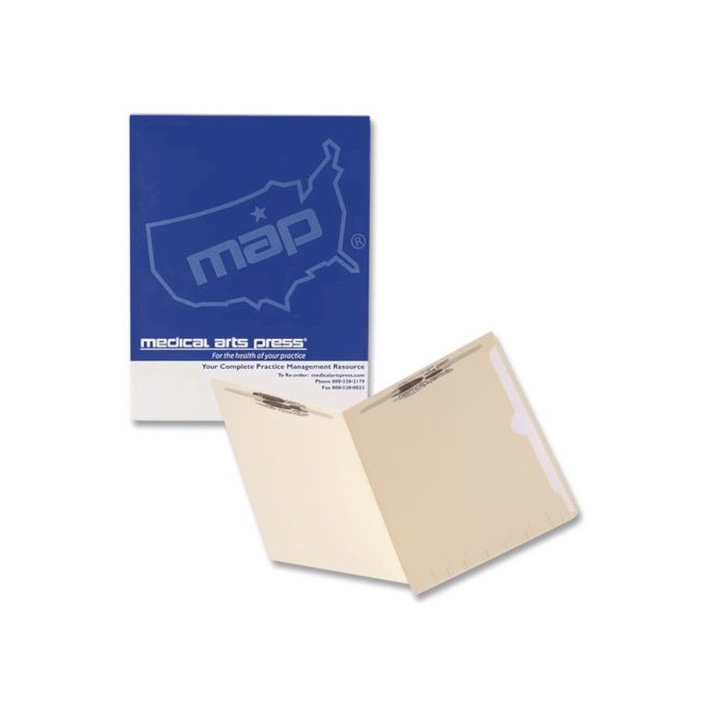 Full Pocket End Tab Fastener Folders, Straight Tab, 2 Fasteners, Letter Size, Manila, 50/Box. Picture 1