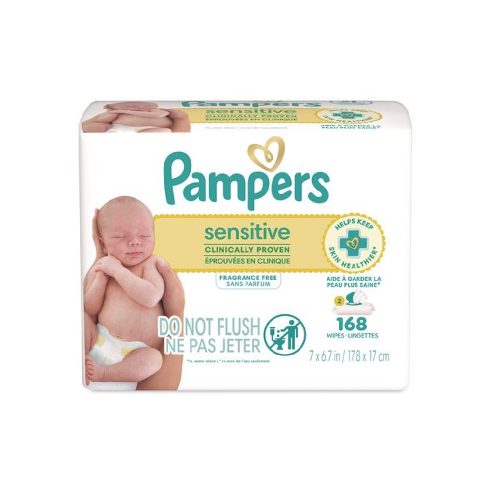 Sensitive Baby Wipes, 1-Wipe Pop-Top, Fragrance-Free, 84 Wipes/Pack, 2 Packs. Picture 7