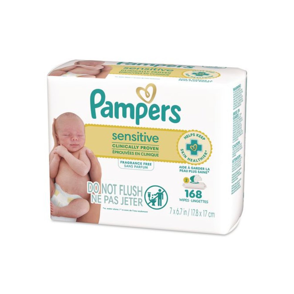 Sensitive Baby Wipes, 1-Wipe Pop-Top, Fragrance-Free, 84 Wipes/Pack, 2 Packs. Picture 9