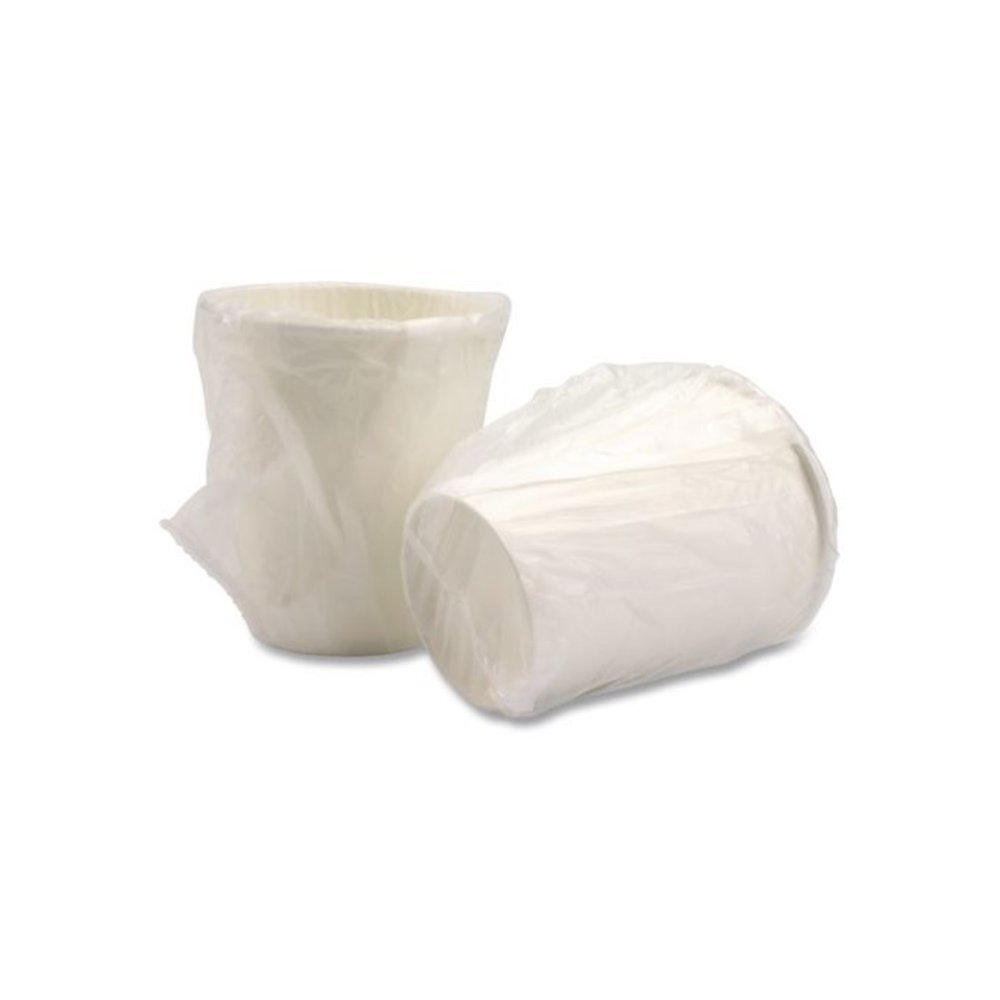 Individually Wrapped Paper Hot Cups, 8 oz, White, 300/Pack. Picture 1