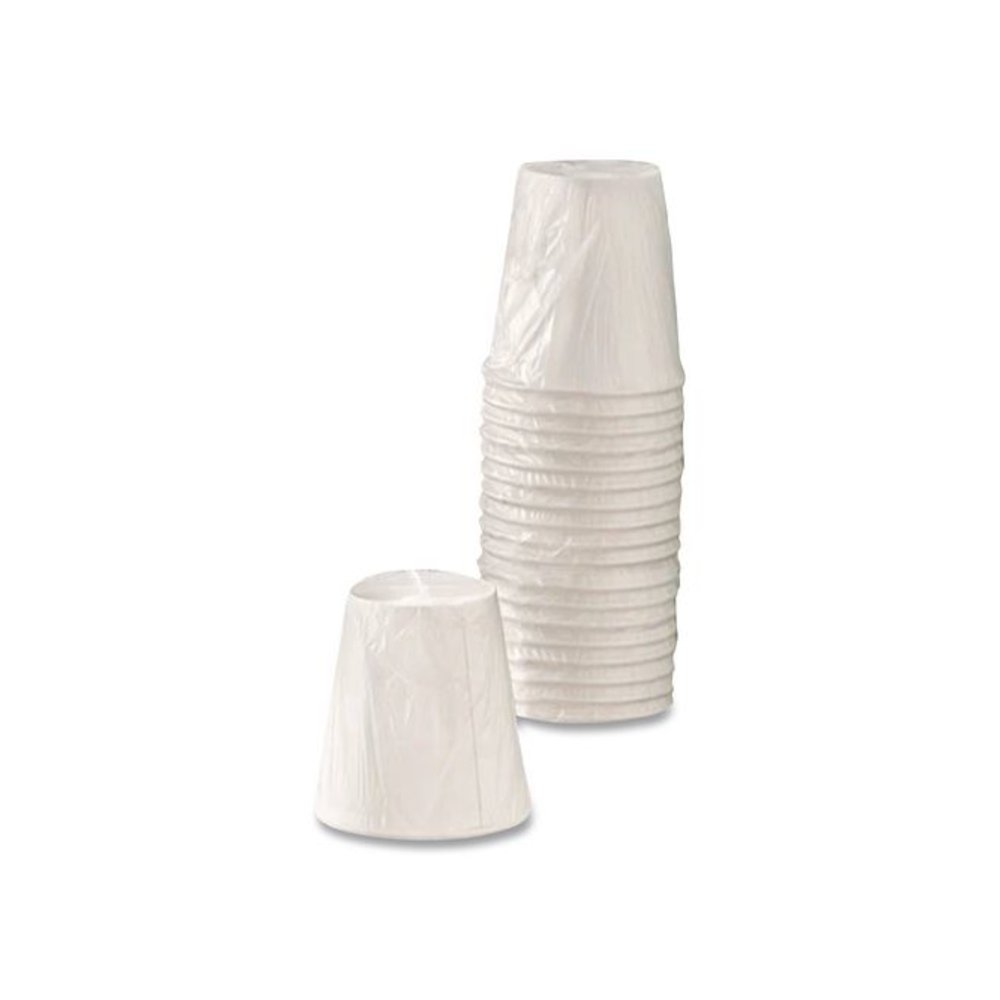 Individually Wrapped Paper Hot Cups, 8 oz, White, 300/Pack. Picture 2