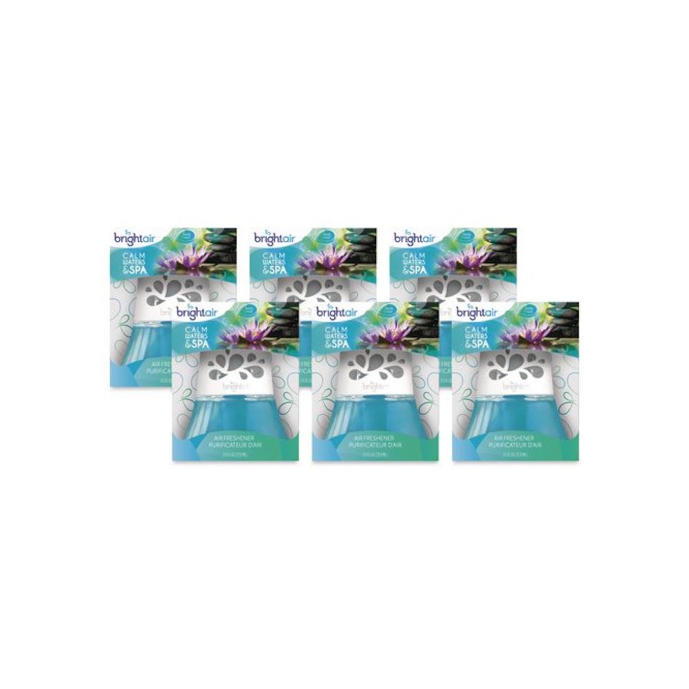 Scented Oil Air Freshener, Calm Waters and Spa, Blue, 2.5 oz, 6/Carton. Picture 1