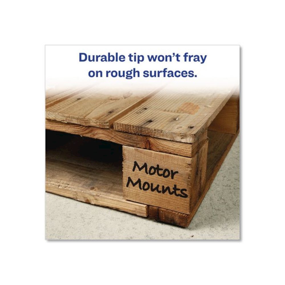 MARKS A LOT Extra-Large Desk-Style Permanent Marker, Extra-Broad Chisel Tip, Black. Picture 4