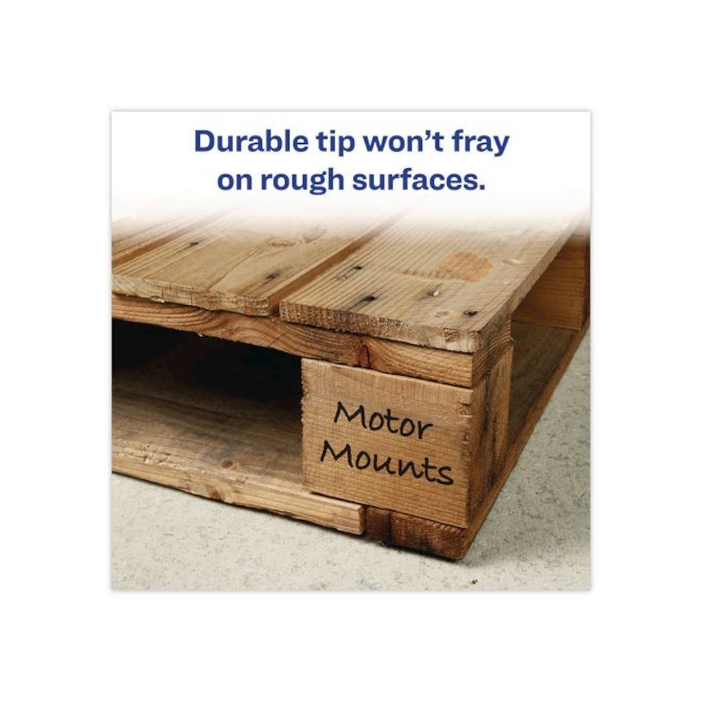 MARKS A LOT Regular Desk-Style Permanent Marker, Broad Chisel Tip, Green, Dozen (7885). Picture 4