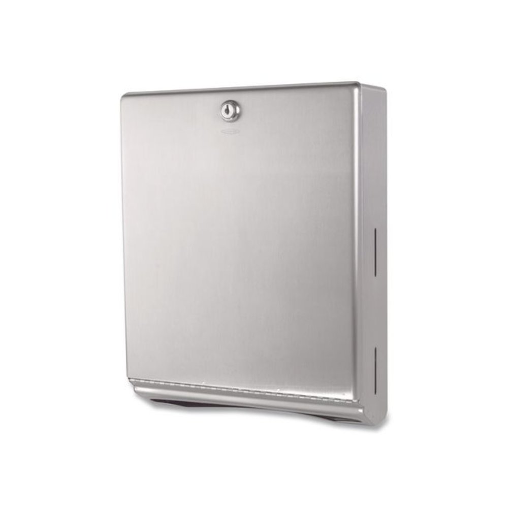 Surface-Mounted Paper Towel Dispenser, 10.75 x 4 x 14, Stainless Steel. Picture 3