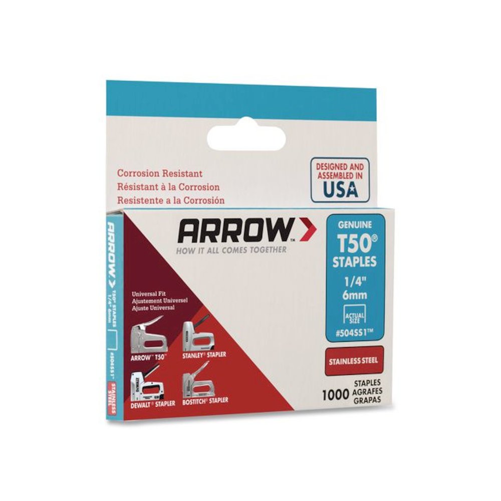 Heavy Duty Staples, 0.25" Leg, 0.37" Crown, Silver, 1,000/Box. Picture 6