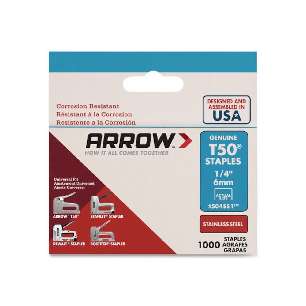Heavy Duty Staples, 0.25" Leg, 0.37" Crown, Silver, 1,000/Box. Picture 7