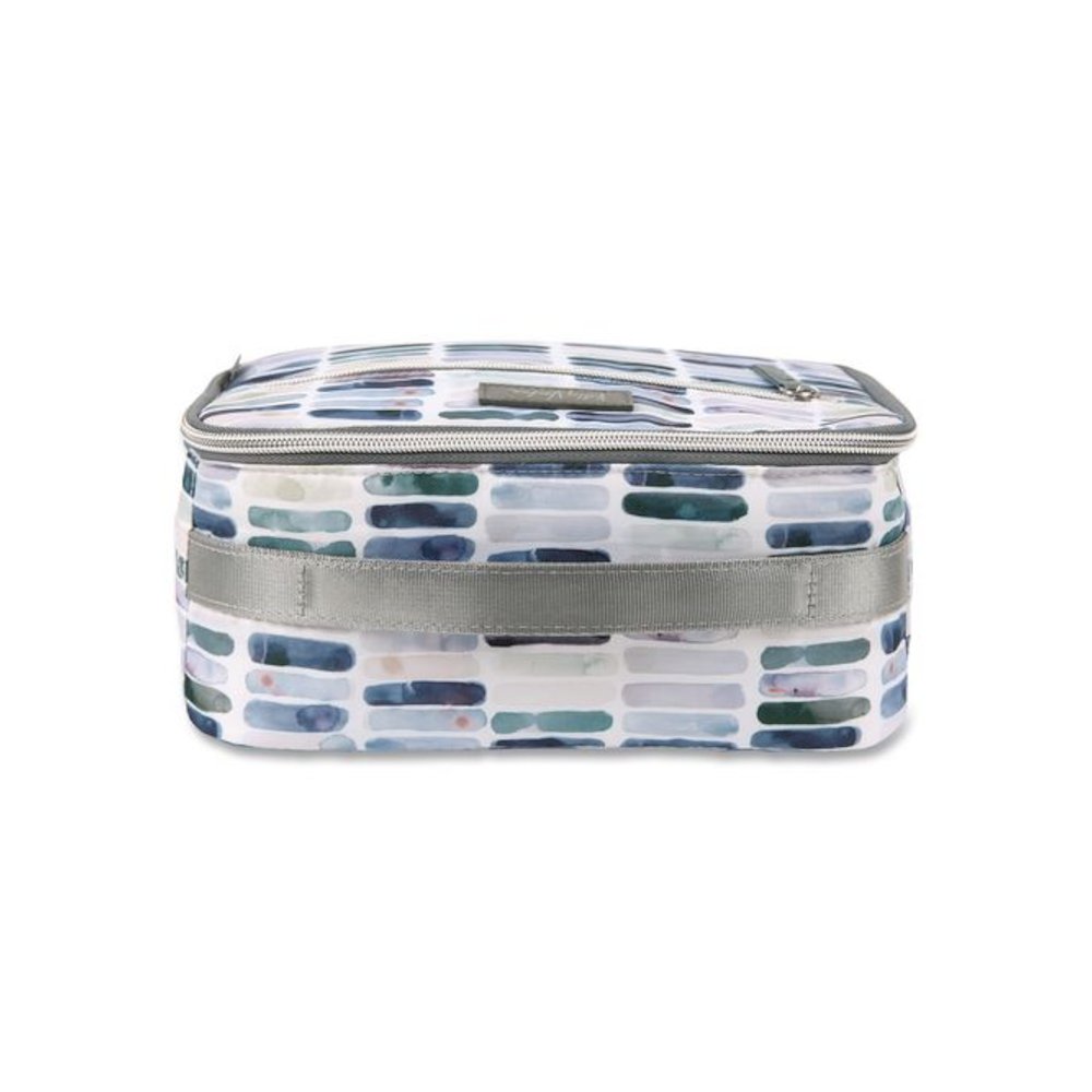 Kelly Ventura Iris Insulated Lunch Box, 10.04" x 4.72" x 7.87", Ocean Stripe. Picture 8